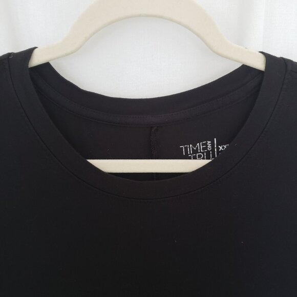 Time and Tru Black Round Neck Sleeveless Stretchy Dress w/ Pockets Size XXL - Picture 5 of 10